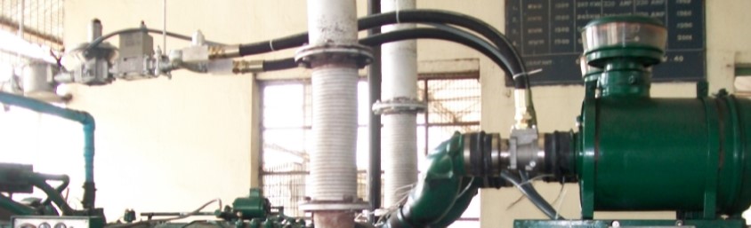 Flexible gas hose installation