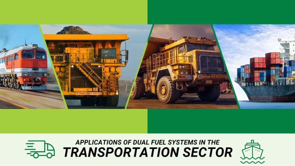 Application of duel fuel system in a transportation sector